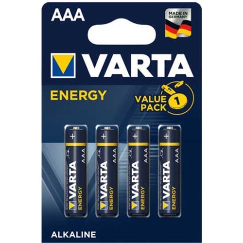 VARTA HIGH ENERGY ALKALINE AAA 4'LU (4903101404)